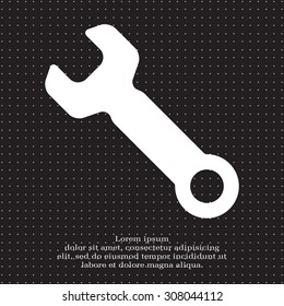 wrench icon , vector illustration