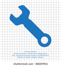 wrench icon , vector illustration