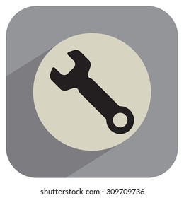 wrench icon , vector illustration