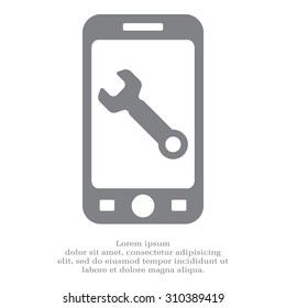 wrench icon , vector illustration