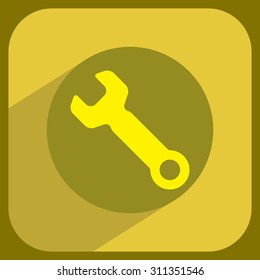 wrench icon , vector illustration