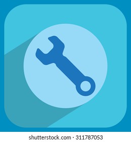 wrench icon , vector illustration