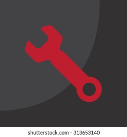 wrench icon , vector illustration