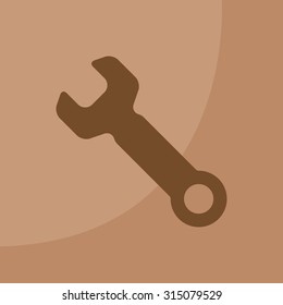 wrench icon , vector illustration