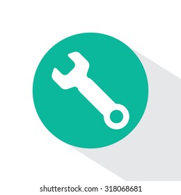 wrench icon , vector illustration
