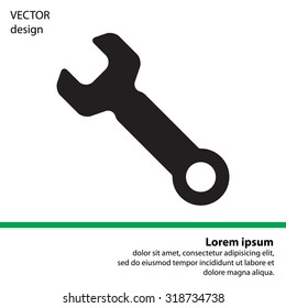 wrench icon , vector illustration