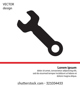 wrench icon , vector illustration