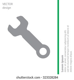 wrench icon , vector illustration