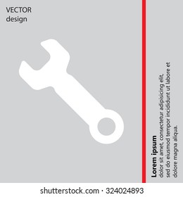wrench icon , vector illustration