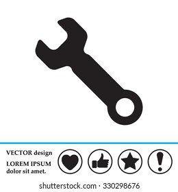 wrench icon , vector illustration