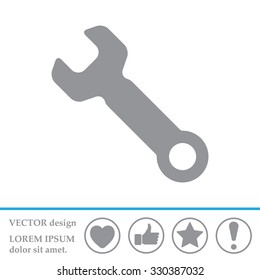 wrench icon , vector illustration
