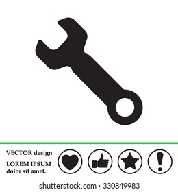 wrench icon , vector illustration