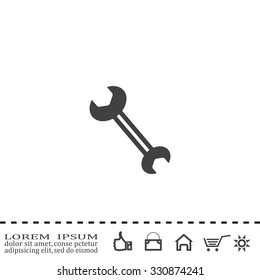 wrench icon , vector illustration