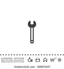 wrench icon , vector illustration