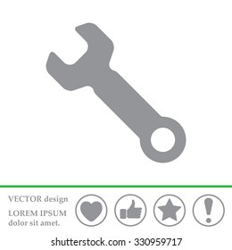 wrench icon , vector illustration