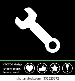 wrench icon , vector illustration
