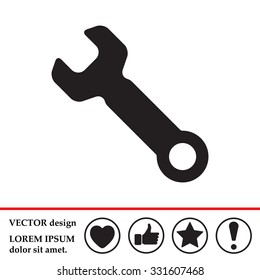 wrench icon , vector illustration