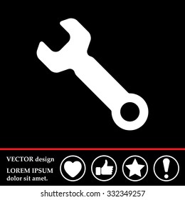wrench icon , vector illustration