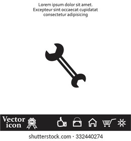 wrench icon , vector illustration