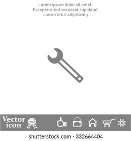 wrench icon , vector illustration