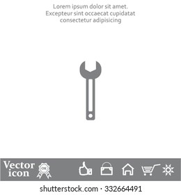 wrench icon , vector illustration
