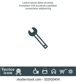 wrench icon , vector illustration