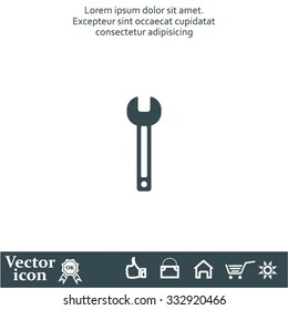 wrench icon , vector illustration