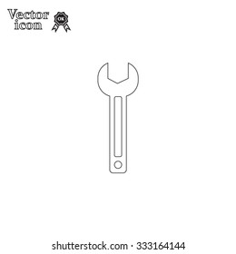 wrench icon , vector illustration