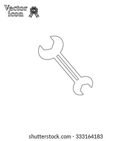 wrench icon , vector illustration