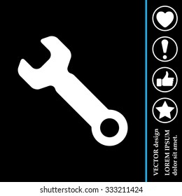 wrench icon , vector illustration