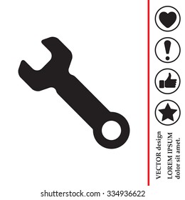 wrench icon , vector illustration