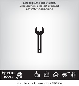 wrench icon , vector illustration