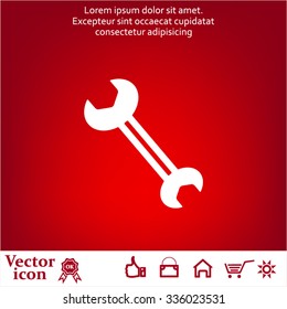wrench icon , vector illustration