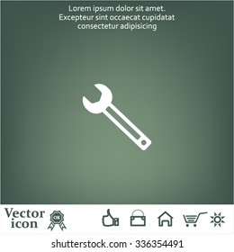 wrench icon , vector illustration