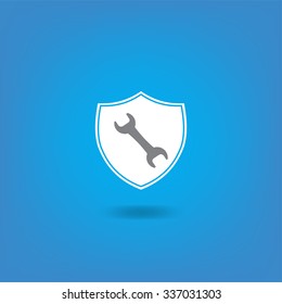 wrench icon , vector illustration
