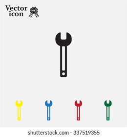 wrench icon , vector illustration