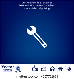 wrench icon , vector illustration