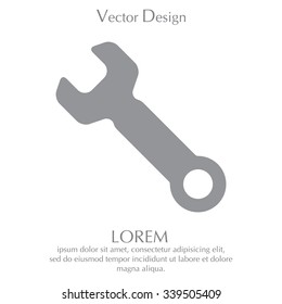 wrench icon , vector illustration
