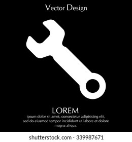 wrench icon , vector illustration