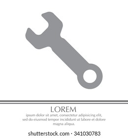 wrench icon , vector illustration