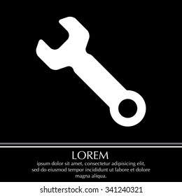 wrench icon , vector illustration