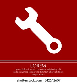 wrench icon , vector illustration