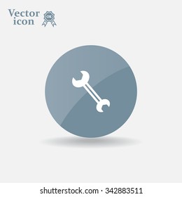 wrench icon , vector illustration