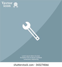 wrench icon , vector illustration