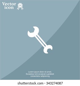wrench icon , vector illustration
