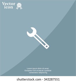 wrench icon , vector illustration