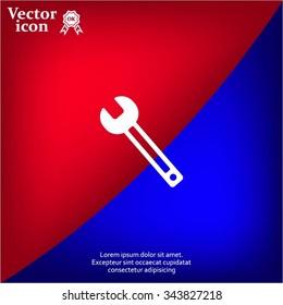 wrench icon , vector illustration