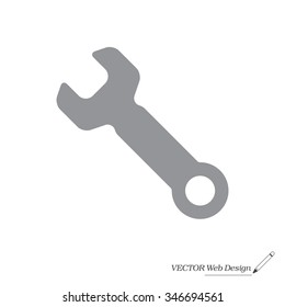 wrench icon , vector illustration