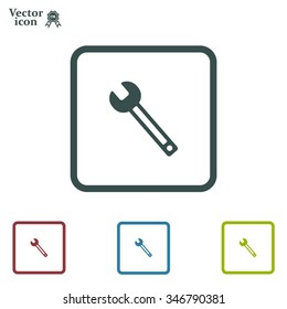 wrench icon , vector illustration
