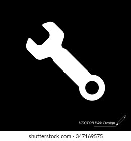 wrench icon , vector illustration
